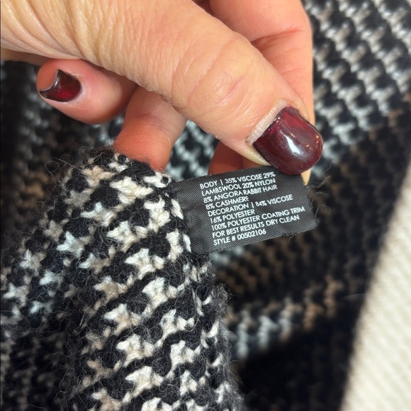 CLUB MONACO Lambswool, Angora & Cashmere Blend Open Cardigan – Size XS - Picture 5 of 5